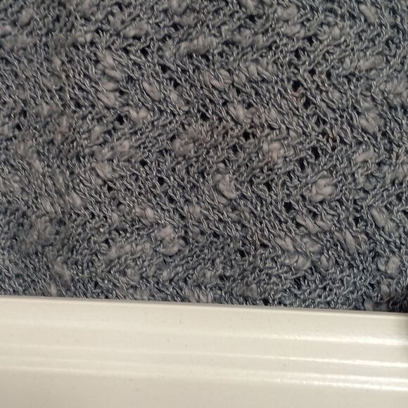 Chic Gray Knit Sweater Top by Rafaella Linen Cotton - Picture 3 of 4